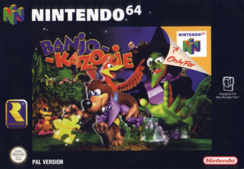 Front cover of Banjo-Kazooie for Nintendo 64