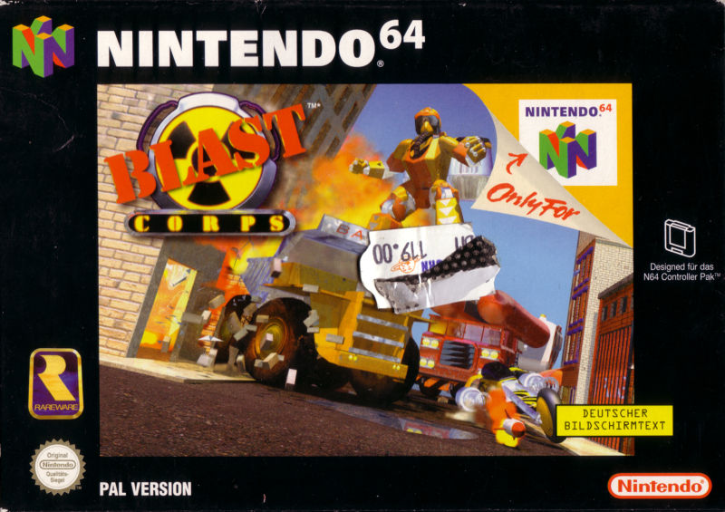 Front cover of Blast Corps for Nintendo 64