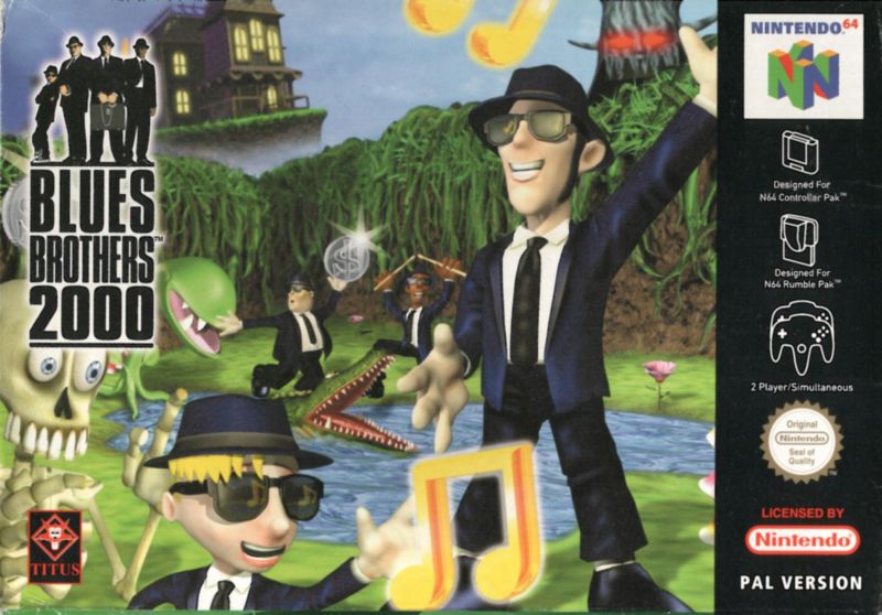 Front cover of Blues Brothers 2000 for Nintendo 64