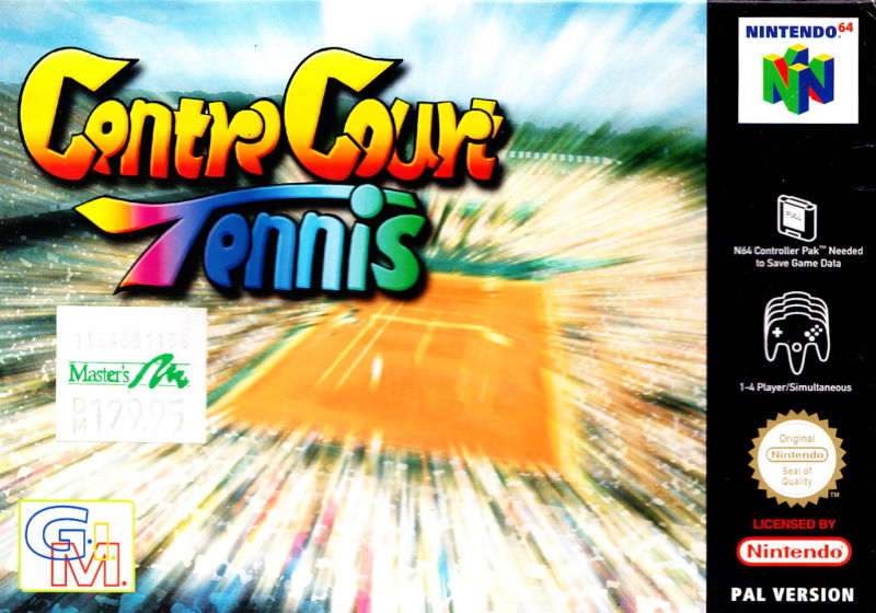 Front cover of Centre Court Tennis for Nintendo 64