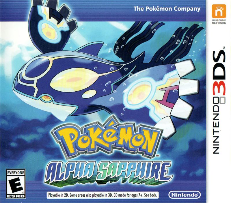 Front cover of Pokémon Alpha Sapphire for Nintendo 3DS