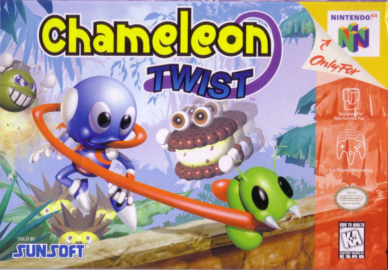 Front cover of Chameleon Twist for Nintendo 64