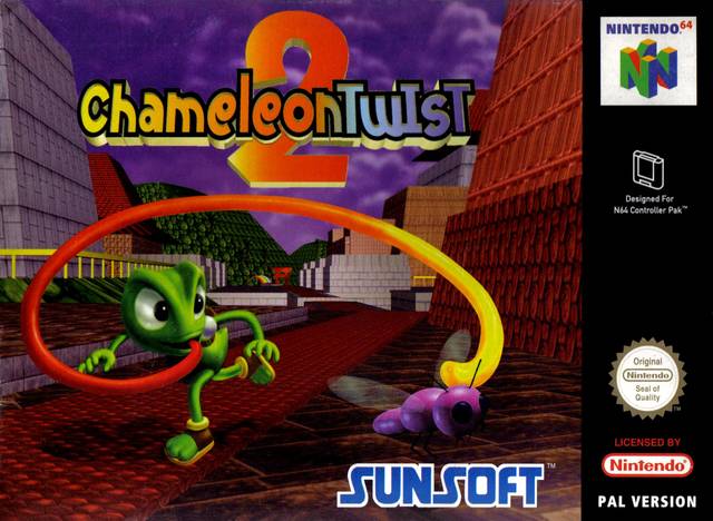 Front cover of Chameleon Twist 2 for Nintendo 64