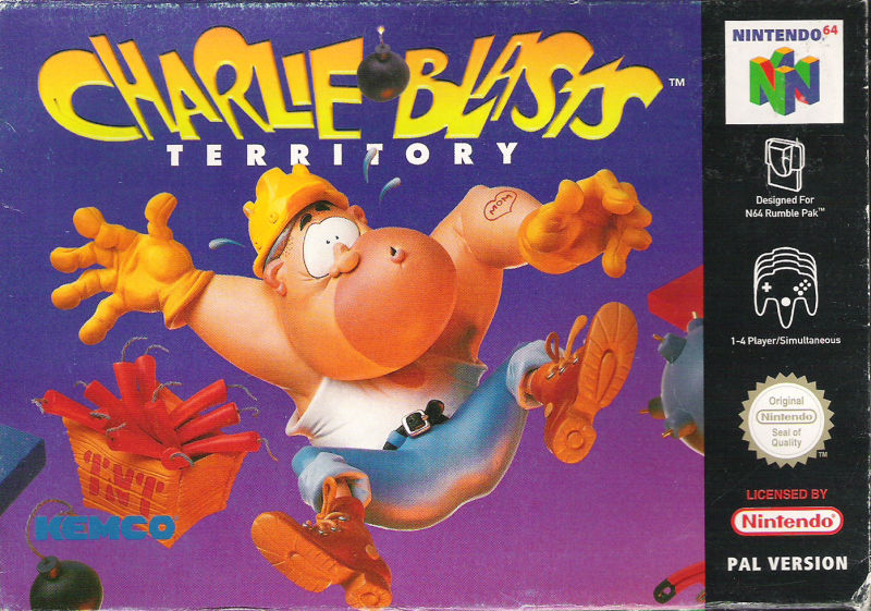 Front cover of Charlie Blast's Territory for Nintendo 64