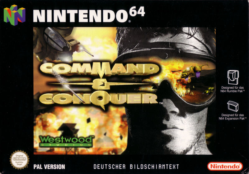 Front cover of Command & Conquer for Nintendo 64