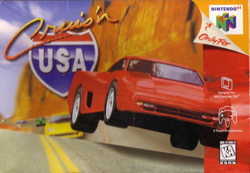 Front cover of Cruis'n USA for Nintendo 64