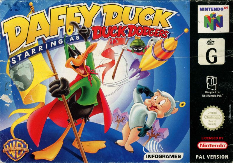 Front cover of Looney Tunes: Duck Dodgers - Starring Daffy Duck for Nintendo 64