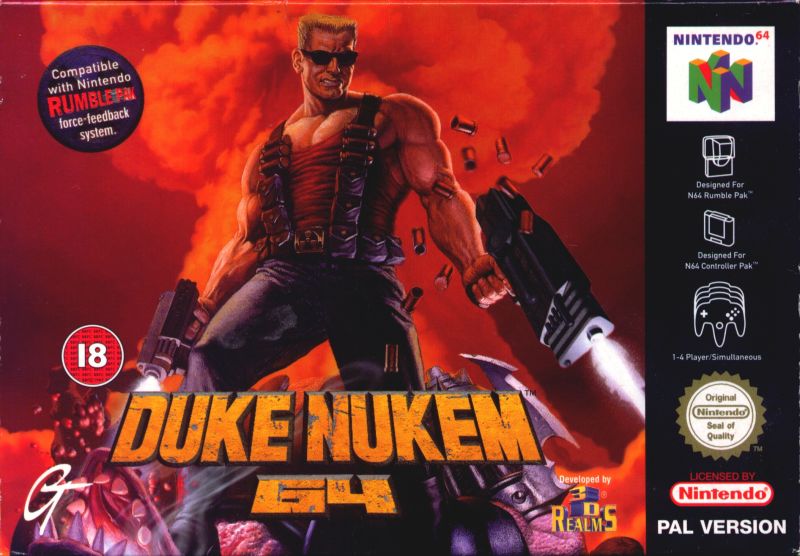 Front cover of Duke Nukem 64 for Nintendo 64