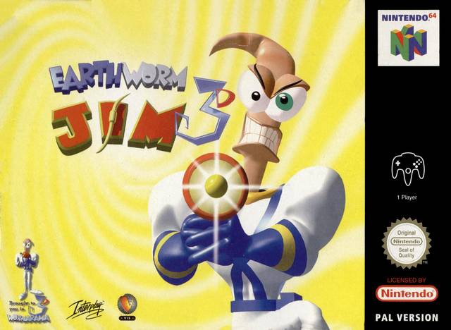 Front cover of Earthworm Jim 3D for Nintendo 64