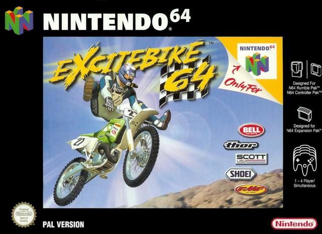 Front cover of Excitebike 64 for Nintendo 64