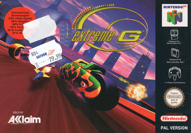 Front cover of Extreme-G for Nintendo 64
