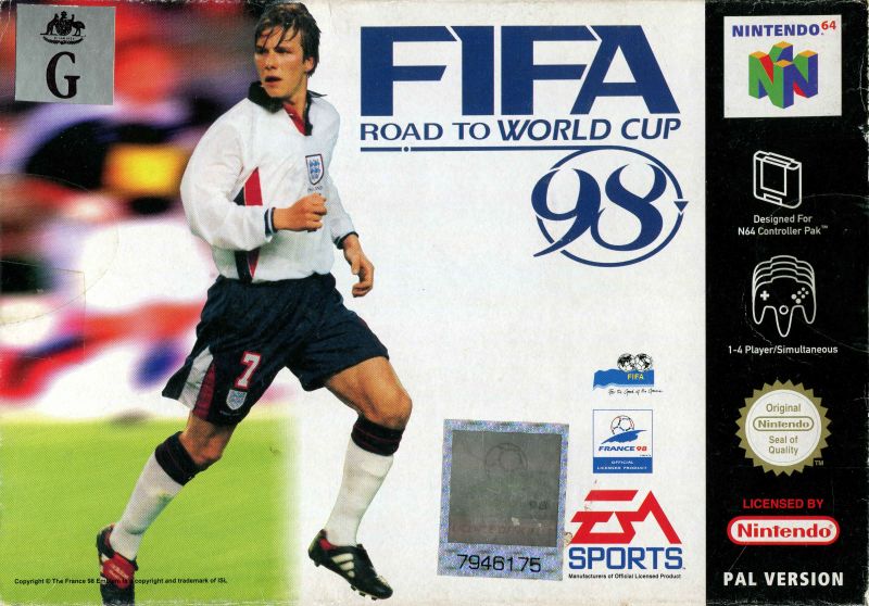 Front cover of FIFA: Road to World Cup 98 for Nintendo 64