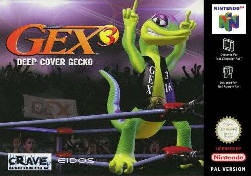 Front cover of Gex 3: Deep Cover Gecko for Nintendo 64