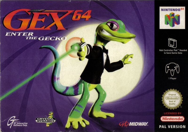 Front cover of Gex: Enter the Gecko for Nintendo 64