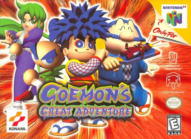 Front cover of Goemon's Great Adventure for Nintendo 64