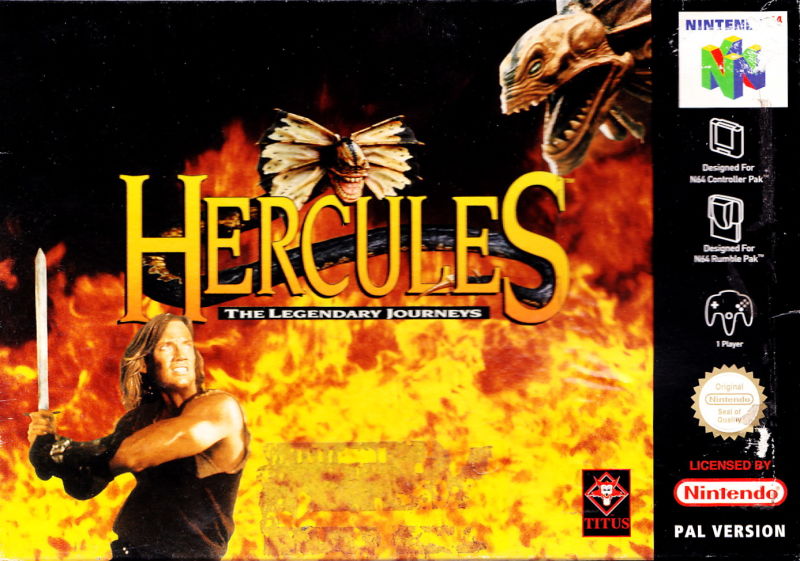 Front cover of Hercules: The Legendary Journeys for Nintendo 64