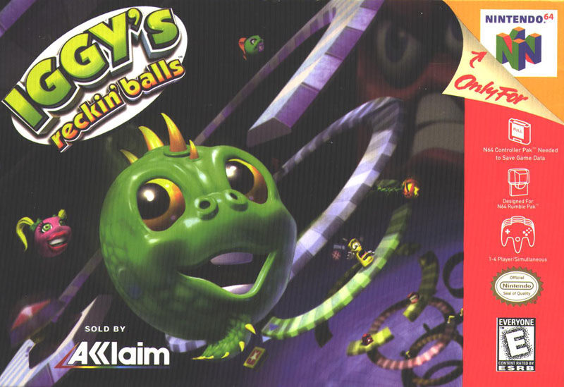Front cover of Iggy's Reckin' Balls for Nintendo 64