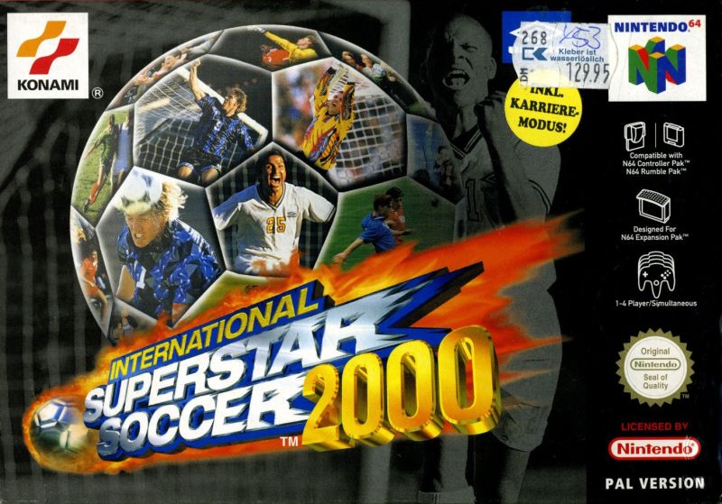 Front cover of International Superstar Soccer 2000 for Nintendo 64
