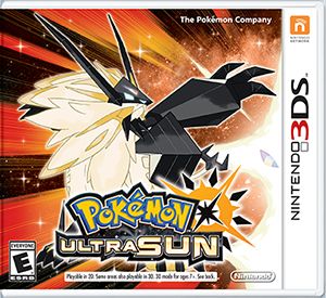 Front cover of Pokémon Ultra Sun for Nintendo 3DS