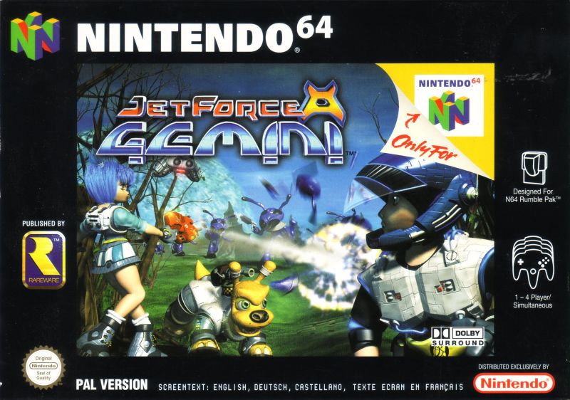 Front cover of Jet Force Gemini for Nintendo 64