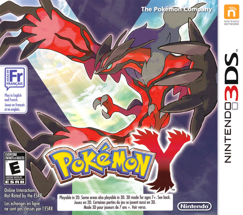 Front cover of Pokémon Y for Nintendo 3DS