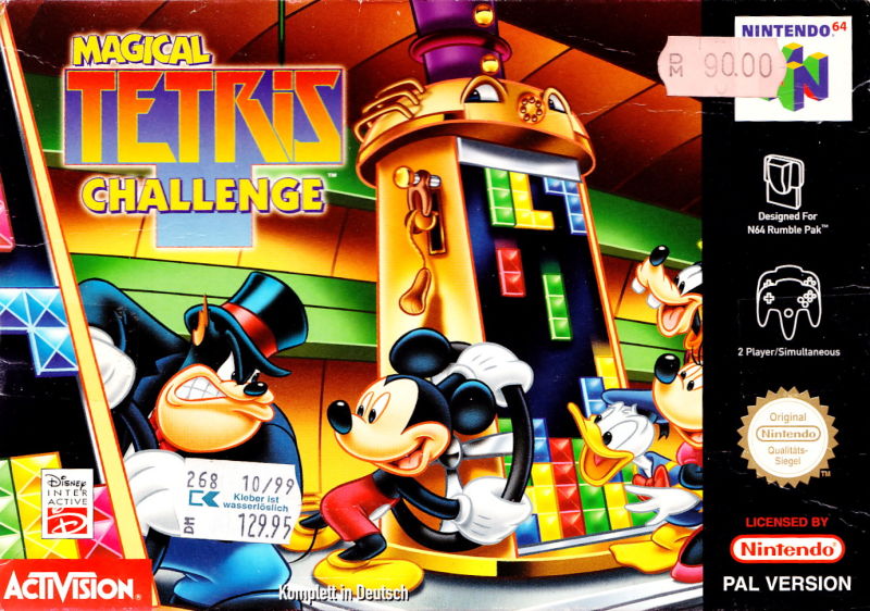 Front cover of Magical Tetris Challenge for Nintendo 64