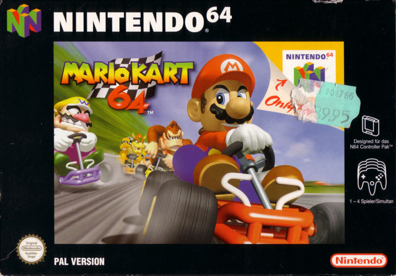 Front cover of Mario Kart 64 for Nintendo 64