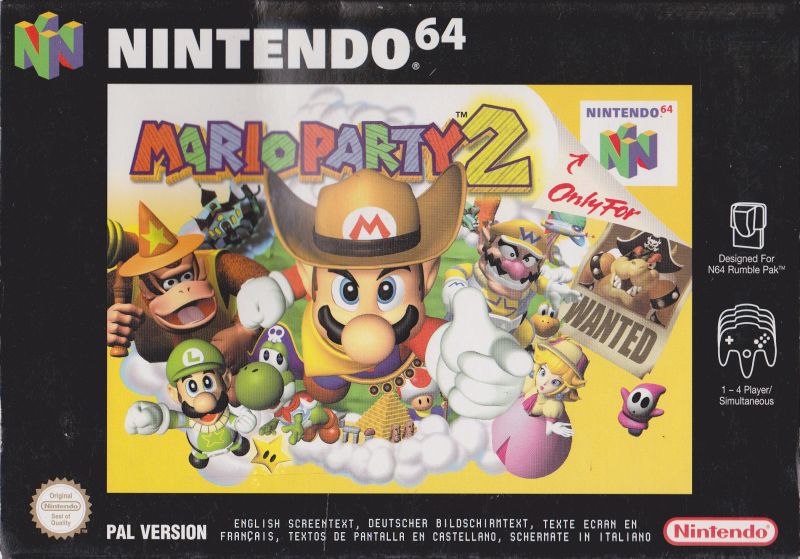 Front cover of Mario Party 2 for Nintendo 64