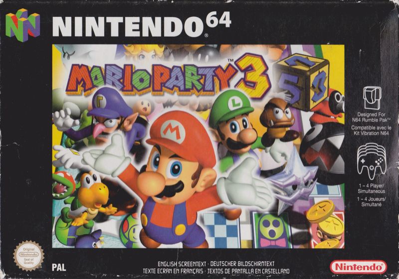 Front cover of Mario Party 3 for Nintendo 64