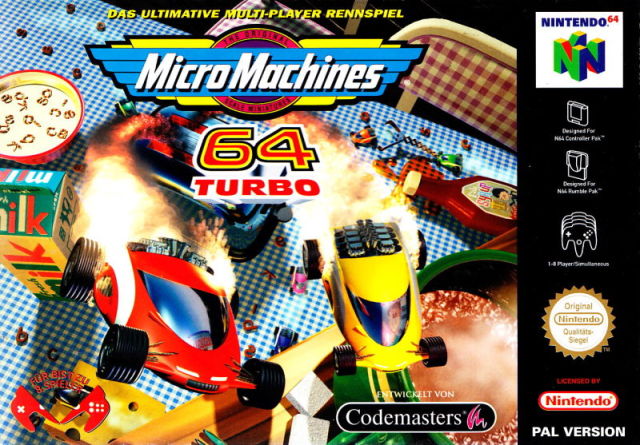 Front cover of Micro Machines 64 Turbo for Nintendo 64