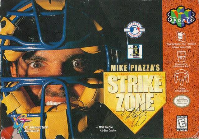 Front cover of Mike Piazza's Strike Zone for Nintendo 64