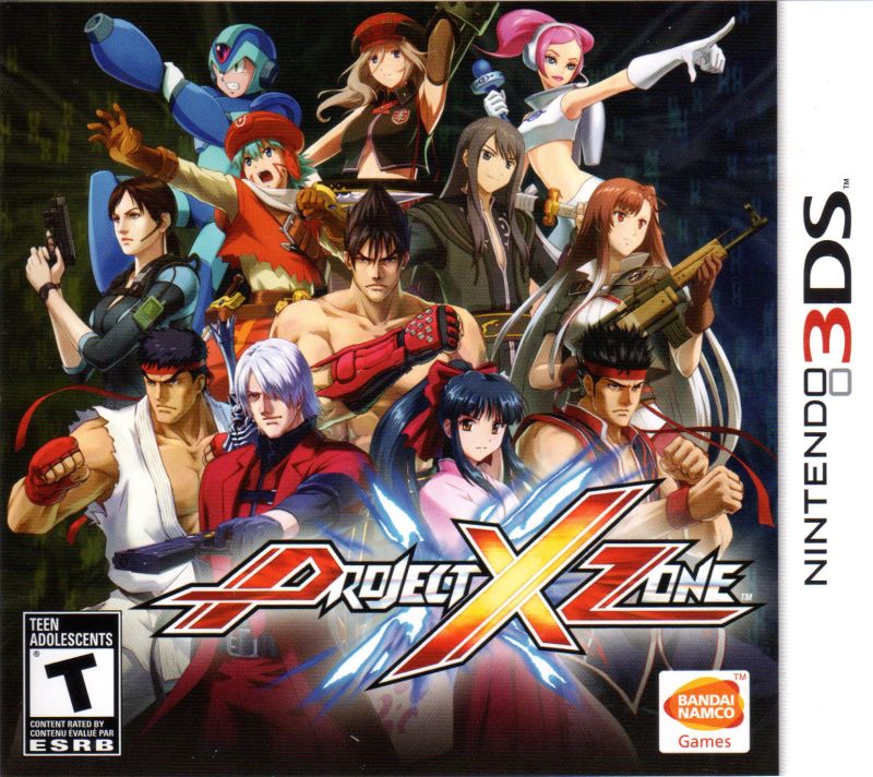 Front cover of Project X Zone for Nintendo 3DS