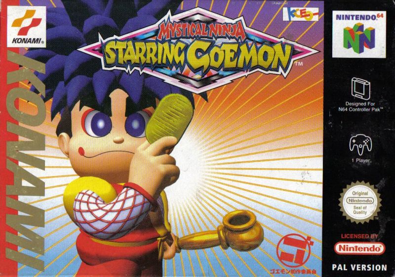 Front cover of Mystical Ninja Starring Goemon for Nintendo 64