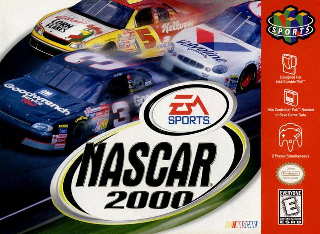 Front cover of NASCAR 2000 for Nintendo 64