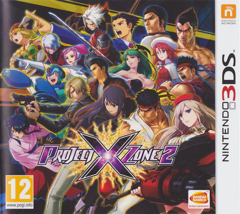 Front cover of Project X Zone 2 for Nintendo 3DS