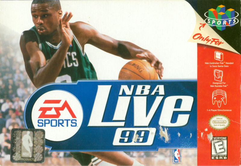 Front cover of NBA Live 99 for Nintendo 64