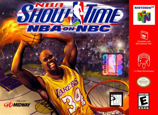 Front cover of NBA Showtime: NBA on NBC for Nintendo 64