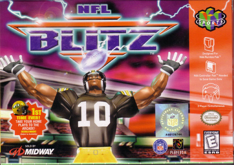Front cover of NFL Blitz for Nintendo 64