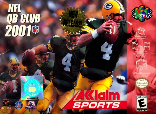 Front cover of NFL QB Club 2001 for Nintendo 64