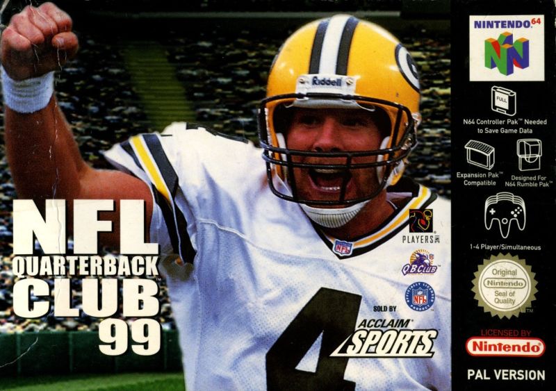 Front cover of NFL Quarterback Club 99 for Nintendo 64