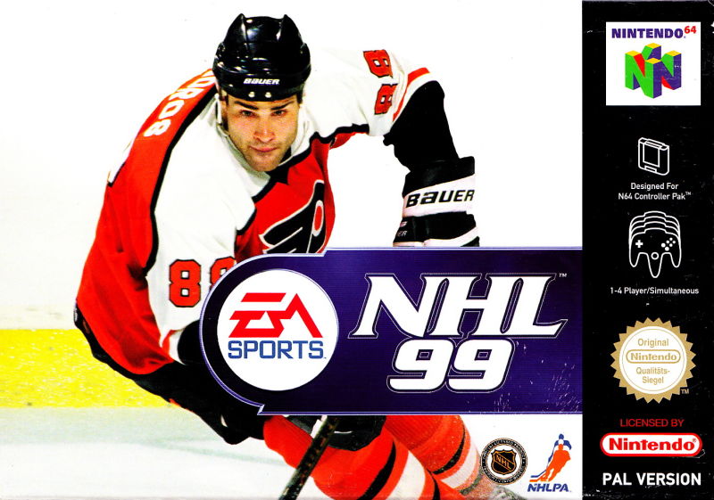 Front cover of NHL 99 for Nintendo 64