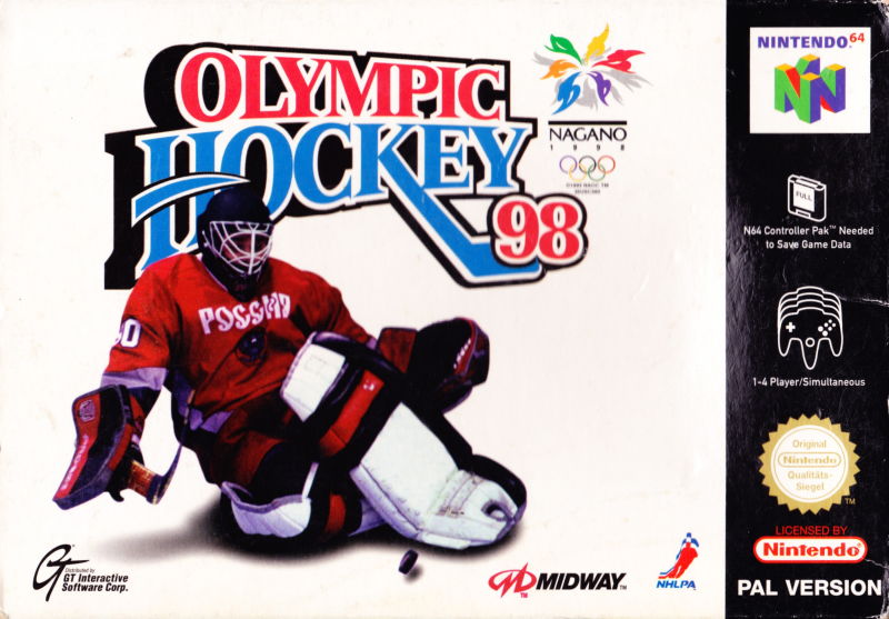 Front cover of Olympic Hockey 98 for Nintendo 64