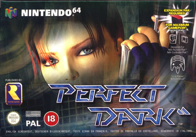 Front cover of Perfect Dark for Nintendo 64