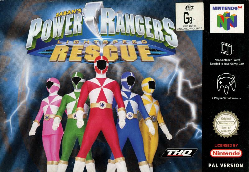 Front cover of Saban's Power Rangers: Lightspeed Rescue for Nintendo 64