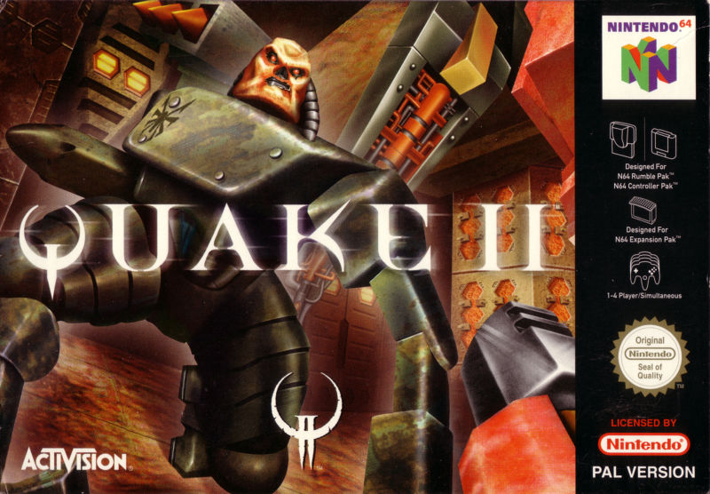 Front cover of Quake II for Nintendo 64