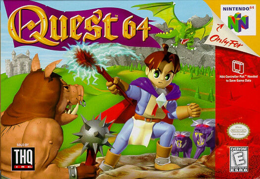 Front cover of Quest 64 for Nintendo 64