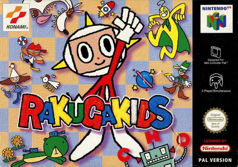 Front cover of Rakugakids for Nintendo 64