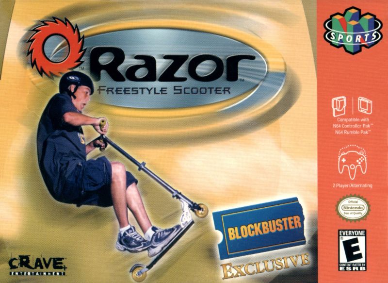 Front cover of Razor Freestyle Scooter for Nintendo 64