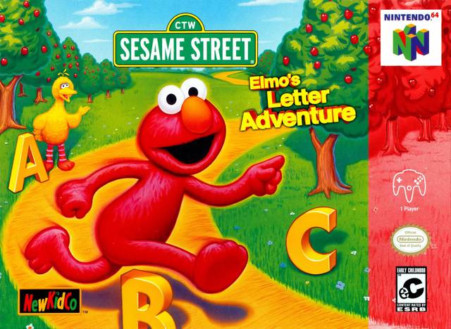 Front cover of Sesame Street: Elmo's Letter Adventure for Nintendo 64