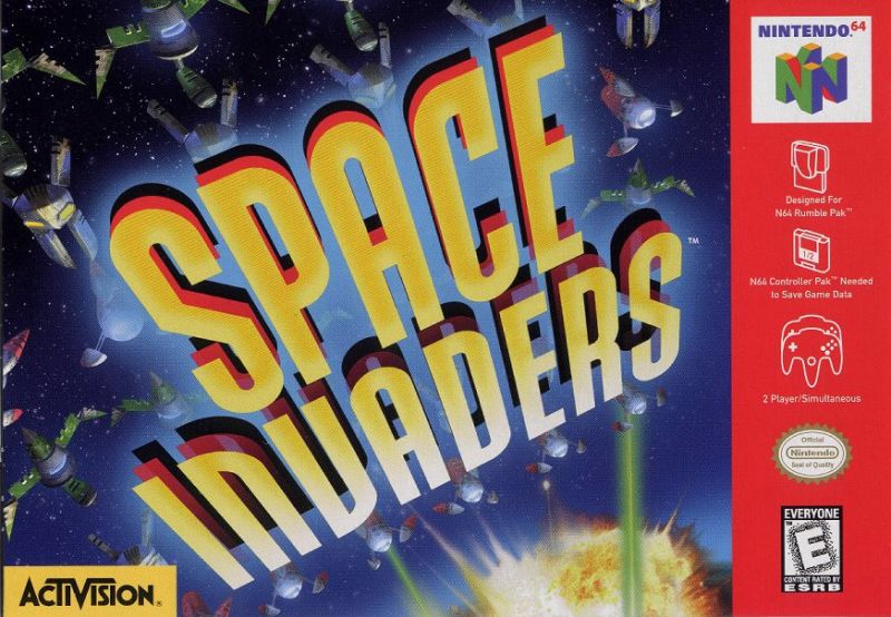 Front cover of Space Invaders for Nintendo 64
